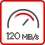 Bitrate 120 MB/s