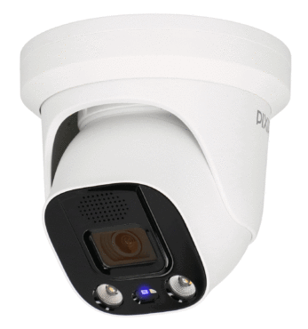PIX-IP5FDMIRL-AD-Ai – Kopułowa kamera IP, 5 Mpx, IR+LED, Aktywne odstraszanie