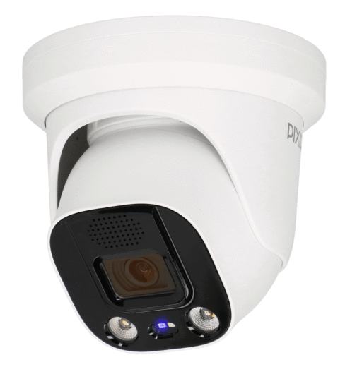 PIX-IP5FDMIRL-AD-Ai – Kopułowa kamera IP, 5 Mpx, IR+LED, Aktywne odstraszanie