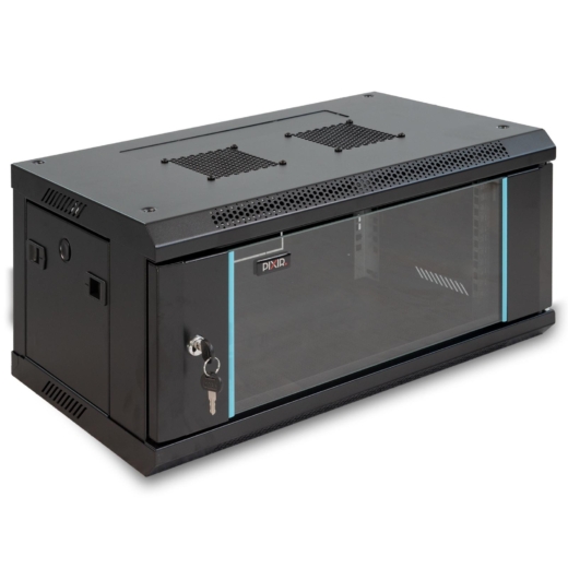 PIX-R19W-4U-450-B – Szafa wisząca 4U, Czarna