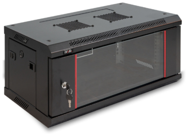 PIX-R19W-4U-350-B – Szafa wisząca 4U, Czarna