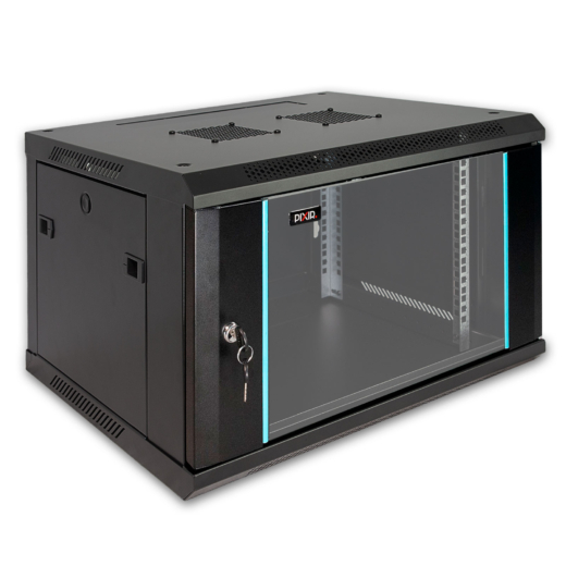 PIX-R19W-6U-350-B – Szafa wisząca 6U, Czarny