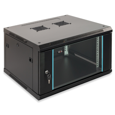 PIX-R19W-6U-600-B – Szafa wisząca 6U, Czarna