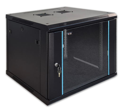 PIX-R19W-9U-600-B – Szafa wisząca 9U, Czarna