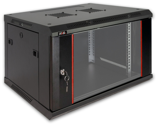 PIX-R19W-6U-350-B – Szafa wisząca 6U, Czarny