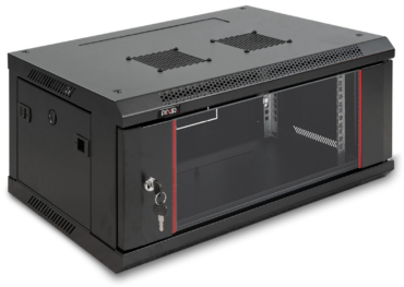 PIX-R19W-4U-450-B – Szafa wisząca 4U, Czarna