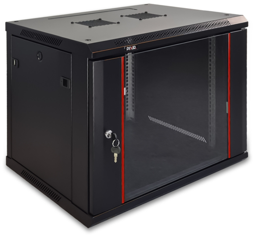 PIX-R19W-9U-450-B – Szafa wisząca 9U, Czarna